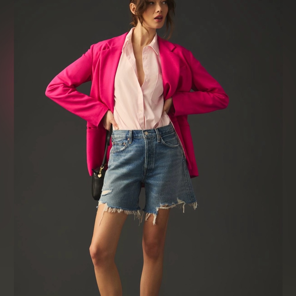 Agolde Parker Long Cuff Shorts